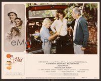 1x800 ON GOLDEN POND LC #2 '81 Henry Fonda & Jane Fonda smile at Doug McKeon with fishing pole!