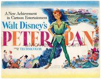1x215 PETER PAN TC '53 Walt Disney animated cartoon fantasy classic, great full-length art!
