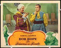 1x835 PRINCESS & THE PIRATE LC '44 Bob Hope watches Walter Slezak about to eat something!
