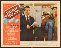1x836 PRIVATE HELL 36 LC #5 '54 Howard Duff standing with pen & paper, directed by Don Siegel!
