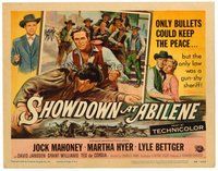 1x250 SHOWDOWN AT ABILENE TC '56 gun-shy sheriff Jock Mahoney, pretty Martha Hyer!