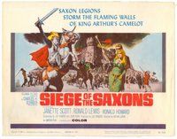1x251 SIEGE OF THE SAXONS TC '63 King Arthur's Camelot, cool knight on horseback art!