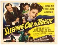 1x254 SLEEPING CAR TO TRIESTE TC '49 a thousand miles of thrills, drama & excitement!