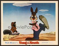 1x918 SONG OF THE SOUTH LC R72 Walt Disney, great image of Br'er Rabbit with doll sitting on log!