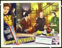 1x928 STRANGE INTRUDER LC '56 Edmund Purdom & Ida Lupino sit with Ann Harding!