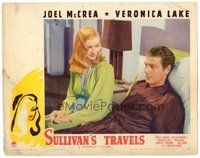 1x935 SULLIVAN'S TRAVELS LC '41 sexiest Veronica Lake & Joel McCrea in bed, Preston Sturges