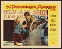 1x944 TARNISHED ANGELS LC #6 '58 Dorothy Malone says goodbye to pilot Robert Stack in airplane!