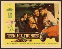 1x945 TEEN AGE THUNDER LC #1 '57 bad hot rod boys put the moves on pretty teen girl!