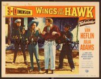 1x990 WINGS OF THE HAWK LC #6 '53 3-D, Van Heflin & Julie Adams held at gunpoint!