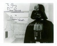 1y240 DAVID PROWSE signed 8x10 REPRO still '80s great portrait as Darth Vader from Star Wars!