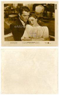 1y224 DOROTHY MCGUIRE signed 8x10 still '47 close up with Gregory Peck in Gentleman's Agreement!