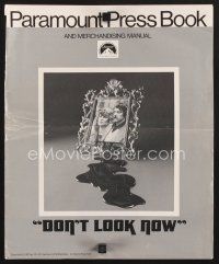 1y109 DON'T LOOK NOW pressbook '74 Julie Christie, Donald Sutherland, directed by Nicolas Roeg!
