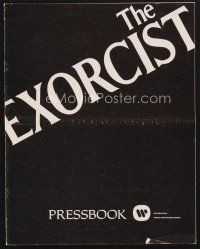 1y116 EXORCIST pressbook '74 William Friedkin, Max Von Sydow, William Peter Blatty horror classic!