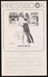 1y177 TWO FOR THE ROAD pressbook '67 Audrey Hepburn & Albert Finney, directed by Stanley Donen!