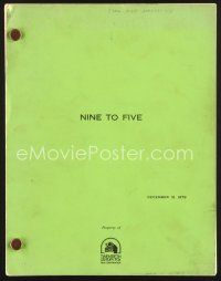 1y182 9 TO 5 final draft script December 12, 1979, screenplay by Colin Higgins!