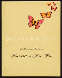 1y183 BUTTERFLIES ARE FREE estimating script July 28, 1971, screenplay by Leonard Gershe!