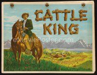 1y184 CATTLE KING script '63 screenplay by Thomas Thompson, cool full-color cover!