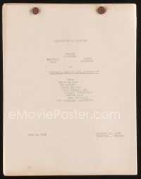 1y191 FEUDIN', FUSSIN' & A-FIGHTIN' continuity & dialogue script Jun 3 1948 screenplay by Beauchamp