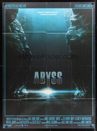 1z082 ABYSS French 1p '89 directed by James Cameron, underwater artwork by Zuran!