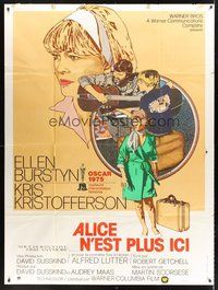 1z085 ALICE DOESN'T LIVE HERE ANYMORE French 1p '75 Martin Scorsese, cool Petragnani artwork!