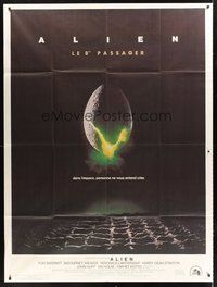 1z086 ALIEN French 1p '79 Ridley Scott outer space sci-fi monster classic, cool hatching egg image!