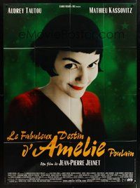 1z088 AMELIE French 1p '01 Jean-Pierre Jeunet, great close up of Audrey Tautou by Laurent Lufroy!