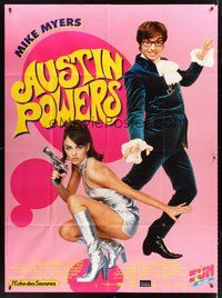 1z097 AUSTIN POWERS: INT'L MAN OF MYSTERY French 1p '97 Mike Myers & sexy Elizabeth Hurley!
