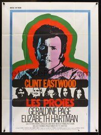1z101 BEGUILED French 1p '71 different art of Clint Eastwood & Geraldine Page, Don Siegel