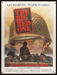 1z104 BIG RED ONE French 1p '80 Samuel Fuller, different art of Lee Marvin & Mark Hamill in WWII!