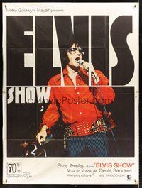 1z153 ELVIS: THAT'S THE WAY IT IS French 1p '70 great image of Presley singing on stage!