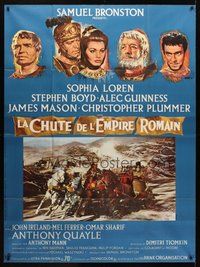 1z160 FALL OF THE ROMAN EMPIRE style B French 1p '64 Anthony Mann, Sophia Loren, different image!