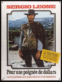 1z166 FISTFUL OF DOLLARS French 1p R80s Sergio Leone spaghetti western classic, Clint Eastwood