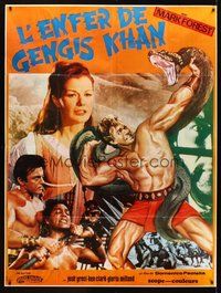 1z197 HERCULES AGAINST THE BARBARIAN French 1p R70s Mark Forest, Maciste nell'inferno di Gengis Khan