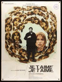 1z214 JE T'AIME JE T'AIME French 1p '68 Alain Resnais, art of Rich & Georges-Picot by Ferracci!