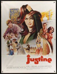 1z219 JUSTINE French 1p '69 different Boris Grinsson art of super sexy Anouk Aimee!