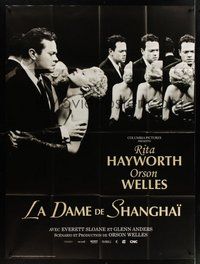 1z230 LADY FROM SHANGHAI French 1p R10 classic image of Rita Hayworth & Orson Welles in mirrors!