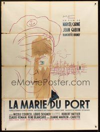 1z265 MARIE OF THE PORT French 1p '50 Marcel Carnel's La Marie du port, art by Raymond Gid!