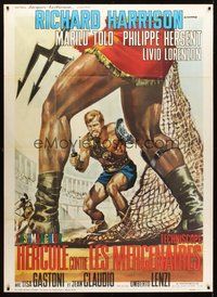 1z268 MESSALINA VS. THE SON OF HERCULES French 1p '64 Umberto Lenzi L'ultimo gladiatore, Casaro art!