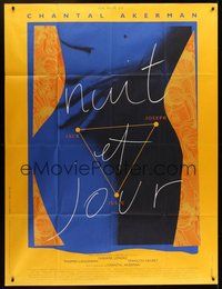 1z284 NIGHT & DAY French 1p '91 Chantal Akerman's Nuit et jour, sexy artwork!