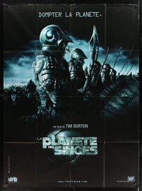 1z296 PLANET OF THE APES teaser French 1p '01 Tim Burton, great image of huge ape army!
