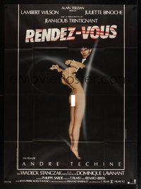 1z309 RENDEZ-VOUS French 1p '85 Andre Techine, great image of sexy naked Juliette Binoche!
