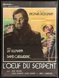 1z324 SERPENT'S EGG French 1p '77 Ingmar Bergman, Liv Ullmann, art by Boogaerts G.!
