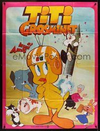 1z353 TITI GROSMINET ET LEURS AMIS French 1p '70s Sylvester & Tweety cartoon!