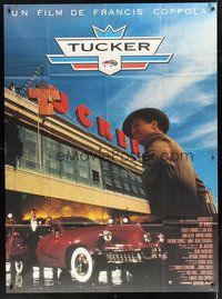 1z359 TUCKER: THE MAN & HIS DREAM French 1p '88 Coppola, different image of Jeff Bridges!