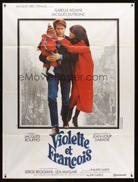 1z367 VIOLETTE ET FRANCOIS French 1p '77 full-length Isabelle Adjani & Jacques Dutronc with baby!