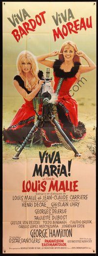 1z025 VIVA MARIA French 2p '65 Louis Malle, sexiest French babes Brigitte Bardot & Jeanne Moreau!