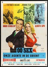 1z607 008: OPERATION EXTERMINATE Italian 1p '65 Umberto Lenzi, cool spy art by Averardo Ciriello!