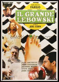 1z622 BIG LEBOWSKI Italian 1p '98 Coen Bros cult classic, Jeff Bridges, Julianne Moore, different!
