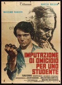1z695 IMPUTAZIONE DI OMICIDIO PER UNO STUDENTE Italian 1p '71 Martin Balsam kills a student!