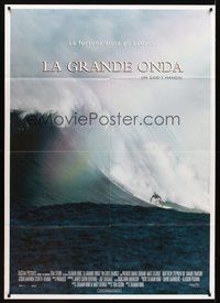 1z460 IN GOD'S HANDS Italian 1p '99 Zalman king surfing movie, cool image of surfer on giant wave!